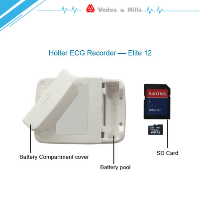 Cv3000 White Color 12 Channel Ambulatory Ecg Monitoring With Lcd Display