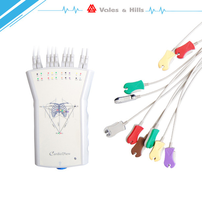 Grey / White Ambulatory ECG Monitoring For 12 Lead Stress Test ECG Device CV1200