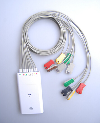 Bluetooth Stress ECG Test System White Recorder With Small Bluetooh Module iCV1200