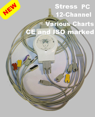 Portable Digital PC Based ECG Recorder Resting Electrocardiogram Monitor