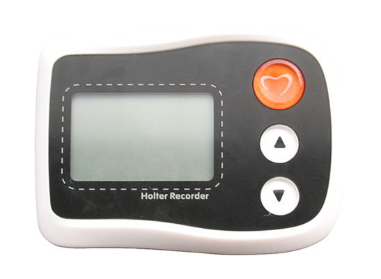 24 Hour Ambulatory Smart White ecg dinamico holter , LCD Display Holter Monitoring