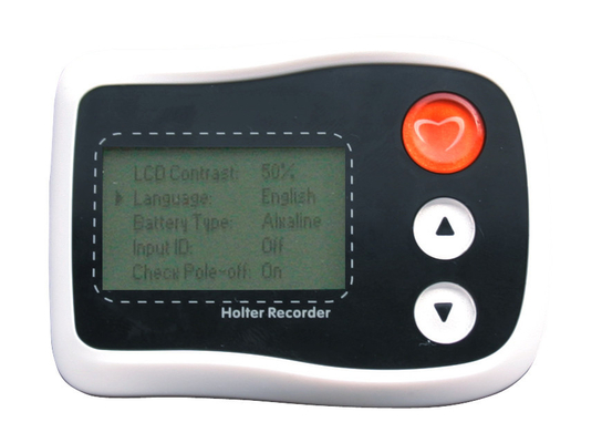 Ambulatory Holter ECG Monitor System CV3000 With LCD Recorder Elite Plus